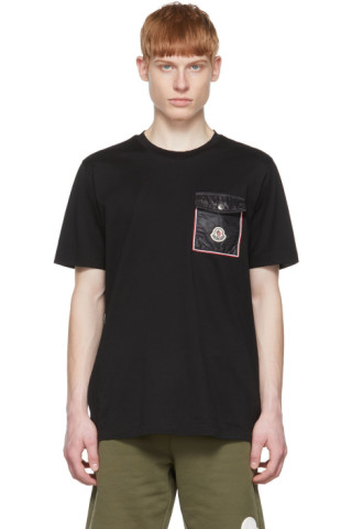 Moncler: Black Cotton T-Shirt | SSENSE