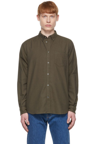 Norse Projects: Green Anton Shirt | SSENSE