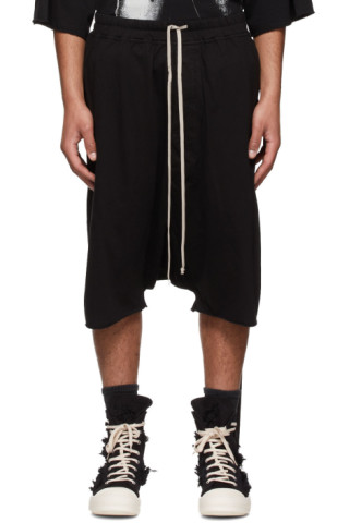 Rick Owens DRKSHDW: Black Pods Shorts | SSENSE