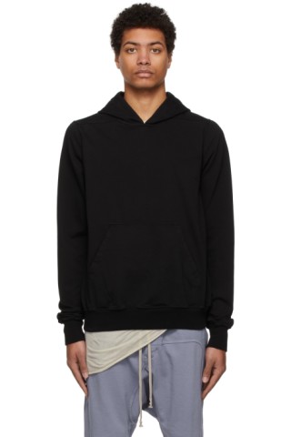 Black Granbury Hoodie by Rick Owens DRKSHDW on Sale