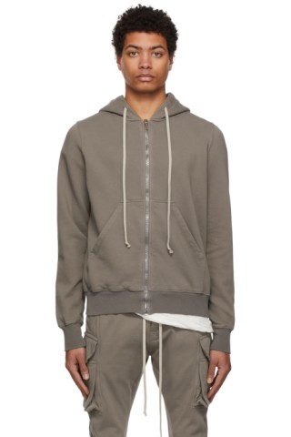 Rick Owens Drkshdw: Grey Jason Hoodie | SSENSE