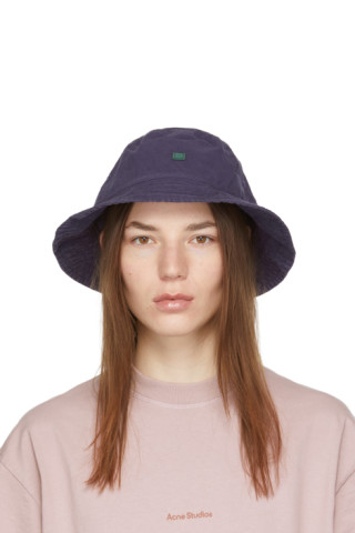 Acne Studios - Purple Cotton Bucket Hat