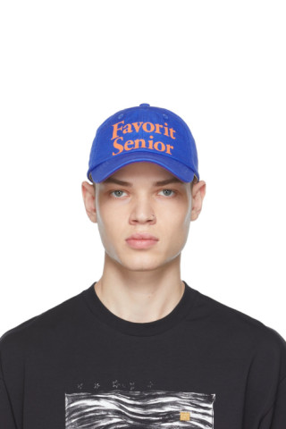 Acne Studios: Blue Varsity Baseball Cap | SSENSE