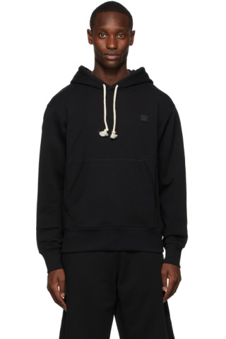 Acne Studios: Black Patch Hoodie | SSENSE