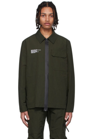 Helmut Lang: Green Cotton Jacket | SSENSE