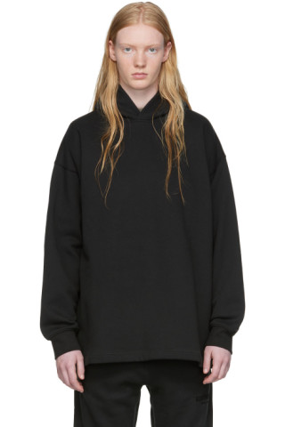 Black Relaxed Hoodie by Fear of God ESSENTIALS on Sale