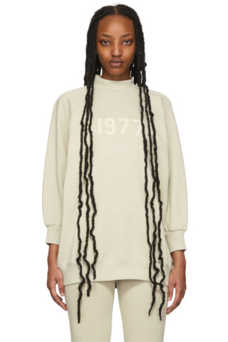 Beige Three-Quarter Sleeve '1977' Sweatshirt by Fear of God