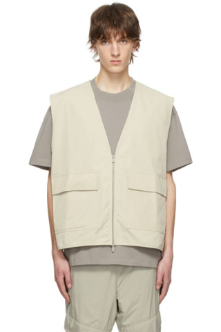 Beige Cotton Vest by Fear of God ESSENTIALS on Sale