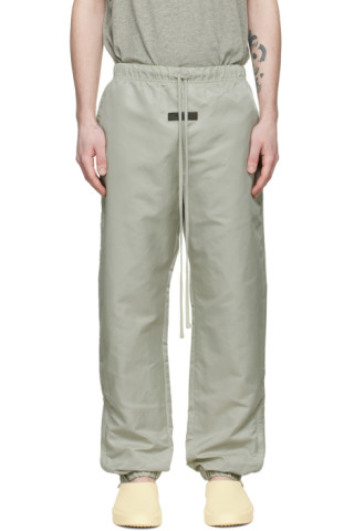 Fear of God ESSENTIALS - Green Nylon Track Pants