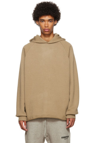 Tan Polyester Hoodie by Fear of God ESSENTIALS on Sale