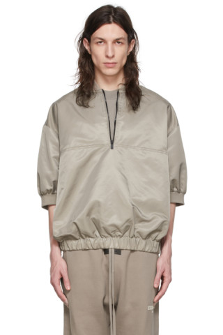 Taupe Nylon Jacket by Fear of God ESSENTIALS on Sale