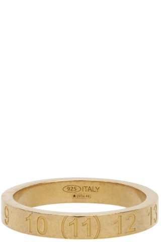 Maison Margiela - Gold Slim Numbers Ring