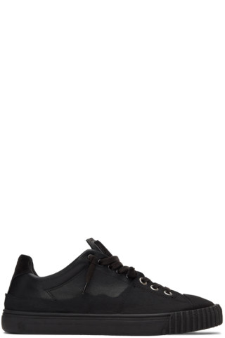 Maison Margiela: Black Low-Top Sneakers | SSENSE