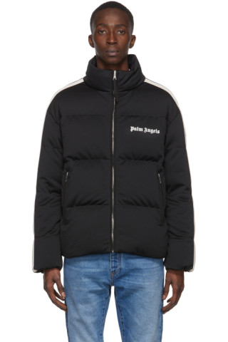 Moncler Genius: 8 Moncler Palm Angels Black Down Rodman Jacket | SSENSE