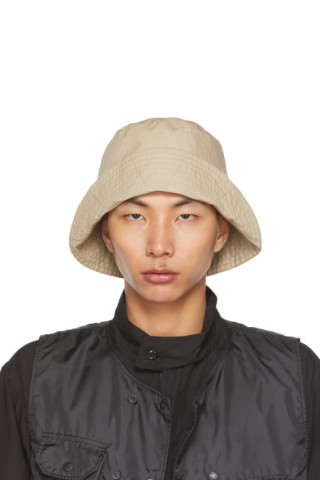 Tan Cotton Bucket Hat by Engineered Garments on Sale