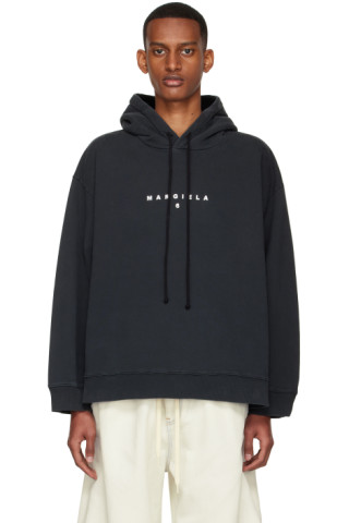 MM6 Maison Margiela: SSENSE Exclusive Black Hoodie | SSENSE