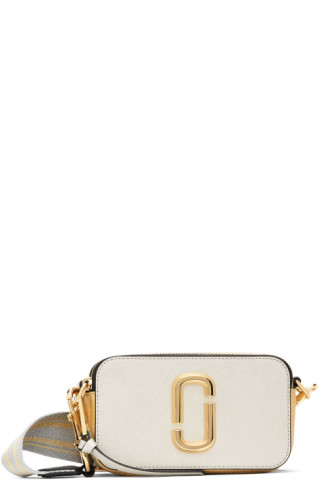 Marc Jacobs: Silver & Gold 'The Snapshot Metallic' Shoulder Bag | SSENSE UK