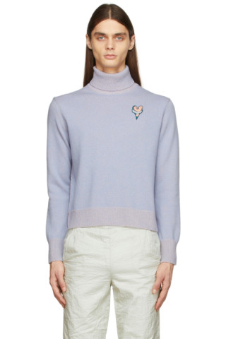 Marc Jacobs: Purple 'The Plaited' Turtleneck | SSENSE