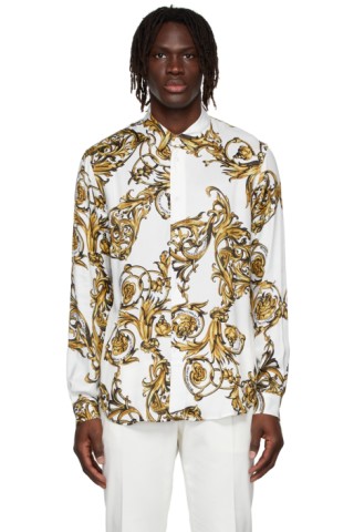 Versace Jeans Couture: White Garland Shirt | SSENSE