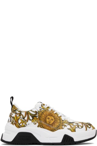 Versace Jeans Coutureのホワイト Stargaze スニーカーがセール中