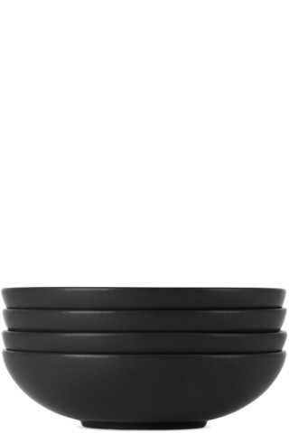 Lot De 4 Grands Bols à Pâtes En Céramique 30 Oz - Caramel Gray - Passe Au Micro-ondes
