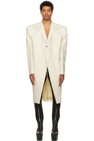 Rick Owens: Off-White Jumbo Tatlin Coat | SSENSE