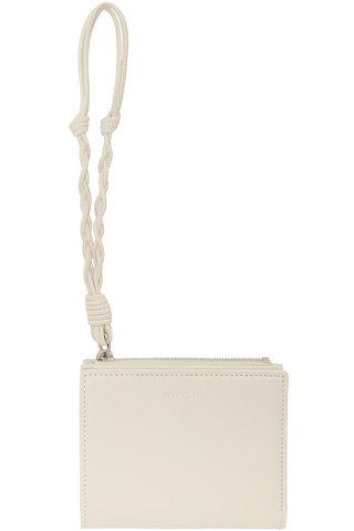 Jil Sander: White Mini French Wallet | SSENSE