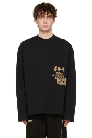 Jil Sander: Black Cotton T-Shirt | SSENSE Canada
