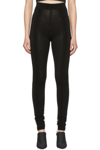 【関税込み】Balmain ブラック ビスコース レギンス Balmainのブラック ビスコース レギンスがセール中