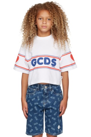 Kids White Logo T-Shirt by GCDS Kids | SSENSE