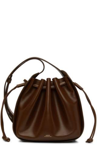 A.P.C.: Brown Small Courtney Shoulder Bag | SSENSE