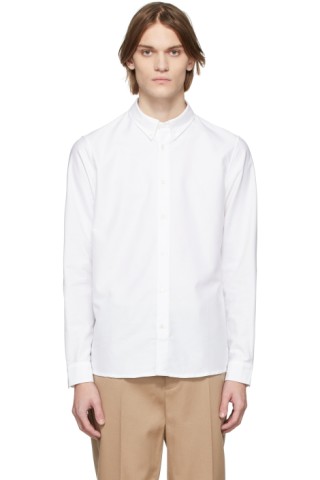 A.P.C.: White Greg Shirt | SSENSE