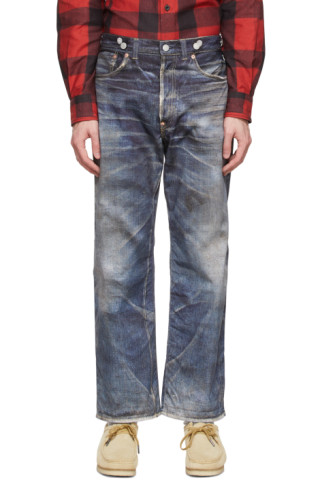 Junya Watanabe: Navy BerBerJin & Levi's Edition Nylon Trousers