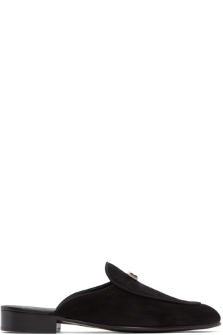 Giuseppe Zanotti: Black Rudolph Cut Loafers | SSENSE UK