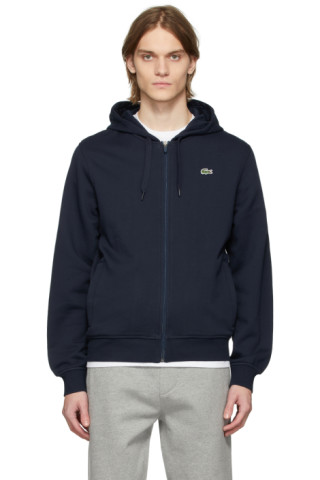 Lacoste: Navy SPORT Lightweight Hoodie | SSENSE