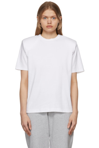 WARDROBE.NYC: White Shoulder Pads T-Shirt | SSENSE