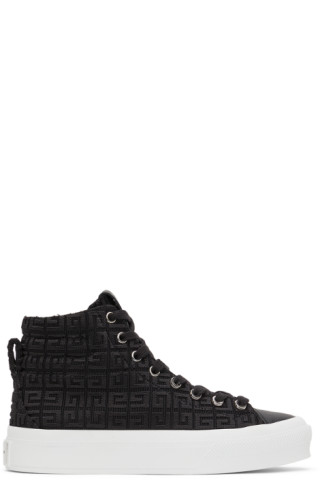 Black 4G City High Sneakers by Givenchy on Sale