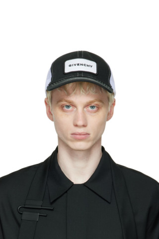 Black & White Trucker Cap by Givenchy on Sale