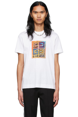 Givenchy: White Josh Smith Edition Logo T-Shirt | SSENSE