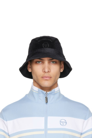 Sergio Tacchini: Black Sovana Bucket Hat | SSENSE