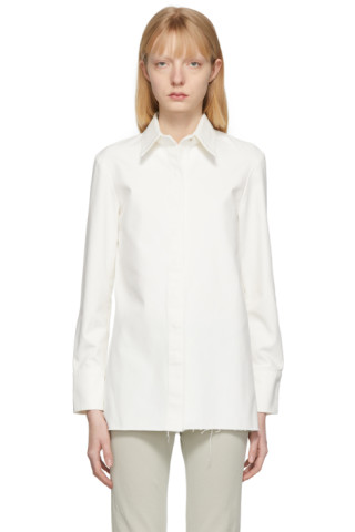 Gabriela Coll Garments: White Canvas No.88 Shirt | SSENSE Canada