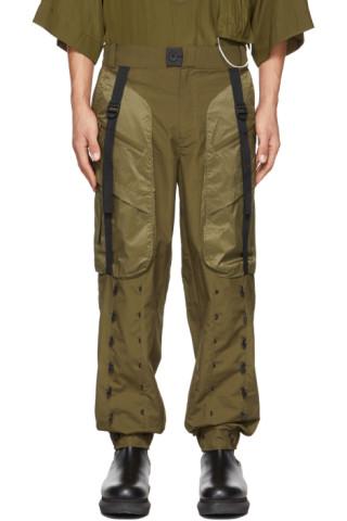 A. A. Spectrum: Khaki Alnnaji Lounge Pants | SSENSE UK