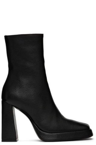 BY FAR: Black Vanya Boots | SSENSE Canada