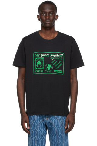 Ahluwalia: Black 'My Inner Mystery' T-Shirt | SSENSE