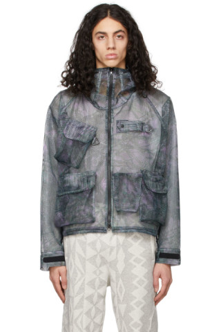 South2 West8: Green & Purple Bush Trek Jacket | SSENSE Canada