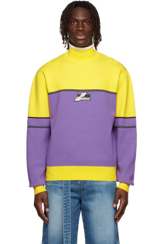 Purple Viscose Turtleneck by We11done on Sale