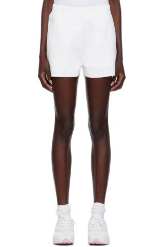 Women's White High Waisted Shorts