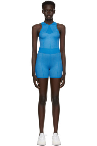 【関税込み】Gauge81 ブラック & ブルー Bolton ボディスーツ Blue & Beige Bolton Bodysuit by Gauge81 on Sale