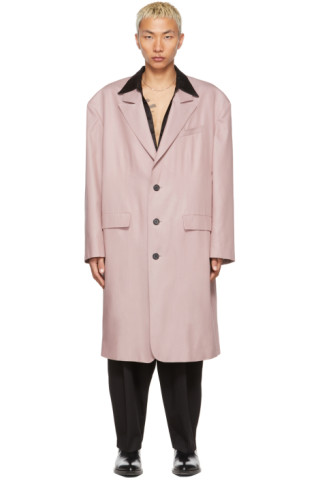 LU'U DAN: SSENSE Exclusive Pink 90's Tailored Coat | SSENSE