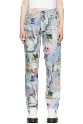 Marc Jacobs Heaven: Multicolor Punk Playground Star Jeans